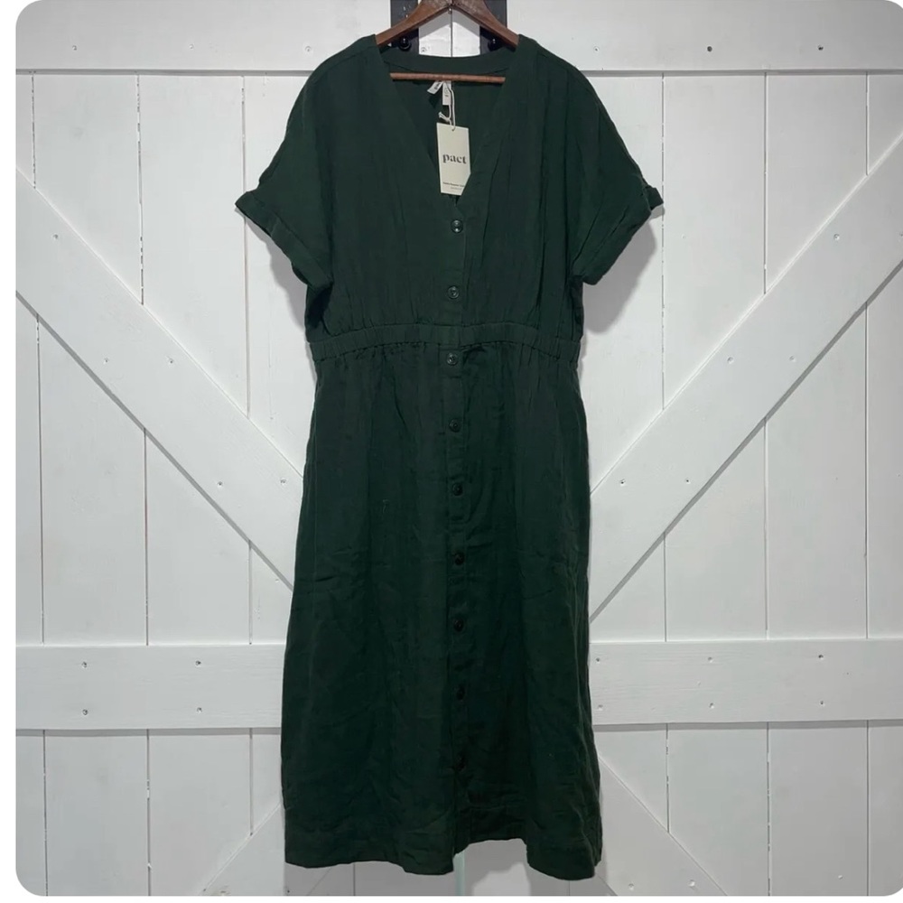 Pact the Coastal Double Gauze Dress